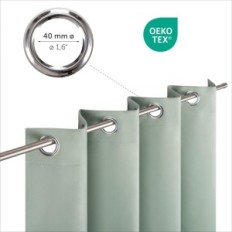 Objekt gardiner 2 stk. Blumtal 140x295 cm Termisk isolasjon på flokker