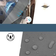 Sail Sail Cool Area Triangular 5x5x7m Waterproof Garden Terrace Charcoal Gray