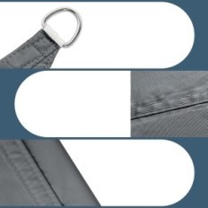 Ιστιοφόρο δροσερή περιοχή τριγωνική 5x5x7m αδιάβροχο κήπο άνθρακα άνθρακα