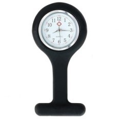 Guarda infermiera con spilla in silicone nero per vestiti