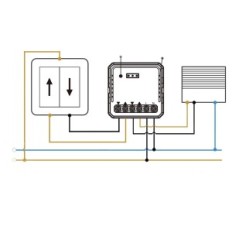 Interruptor de rodillo Wi-Fi Maxcio QS-WIFI-ECC02 con programador y control de voz