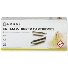 Cartuchos de SIPHON para crema batida con gas N2O 50 PCS. Hendi 586907
