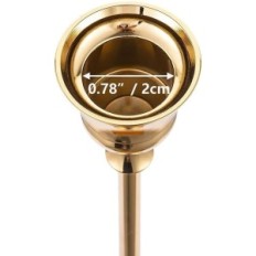 Candeliere in metallo Golden Romaditi 10x3 pezzi (30 pezzi) 15/18,5 / 23,5 cm