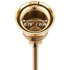 Kovový svícen Zlatý Romadedi 10x3 kusů (30 kusů) 15/18.5 / 23,5 cm