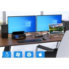 HDMI switch KVM 3 Computers 2 Monitors 4k60Hz with remote control and USB 3.0