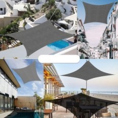 Sail Sungeases αδιάβροχο 3x5m Ankuka Grey 98% UV προστασία