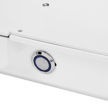 Momo 04-BL kosmetikbord med absorber — närbild av handtag