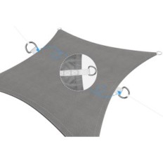 Lunettes de soleil à voile imperméable 3x5m ankuka gris 98% Protection UV