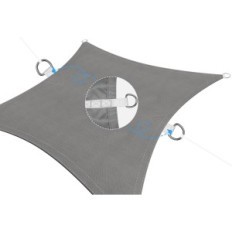 Purje aurinkolasit Vedenpitävä 3x5m Ankuka Gray 98% UV-suoja