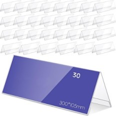 Stojalo za akrilni identifikator 30x10,5cm GulfMew 30pcs konferenca