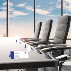 Seistä akryylitunnisteen 30x10,5cm GulfMew 30kpc -konferenssi