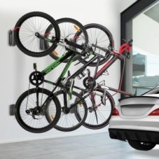 Suporte da parede para a bicicleta vertical Mimoke Red 3pcs. MTB e estrada