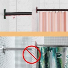 Lietota STRETTY CORNER dušas stick L Sikaiqi Black 70-100cm