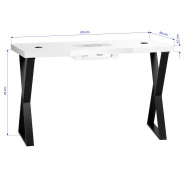 Momo 04-BL kosmetikbord med absorber — framsida