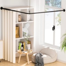 Stick-douche d'angle extensible d'occasion L SIKAIQI NOIR 70-100CM