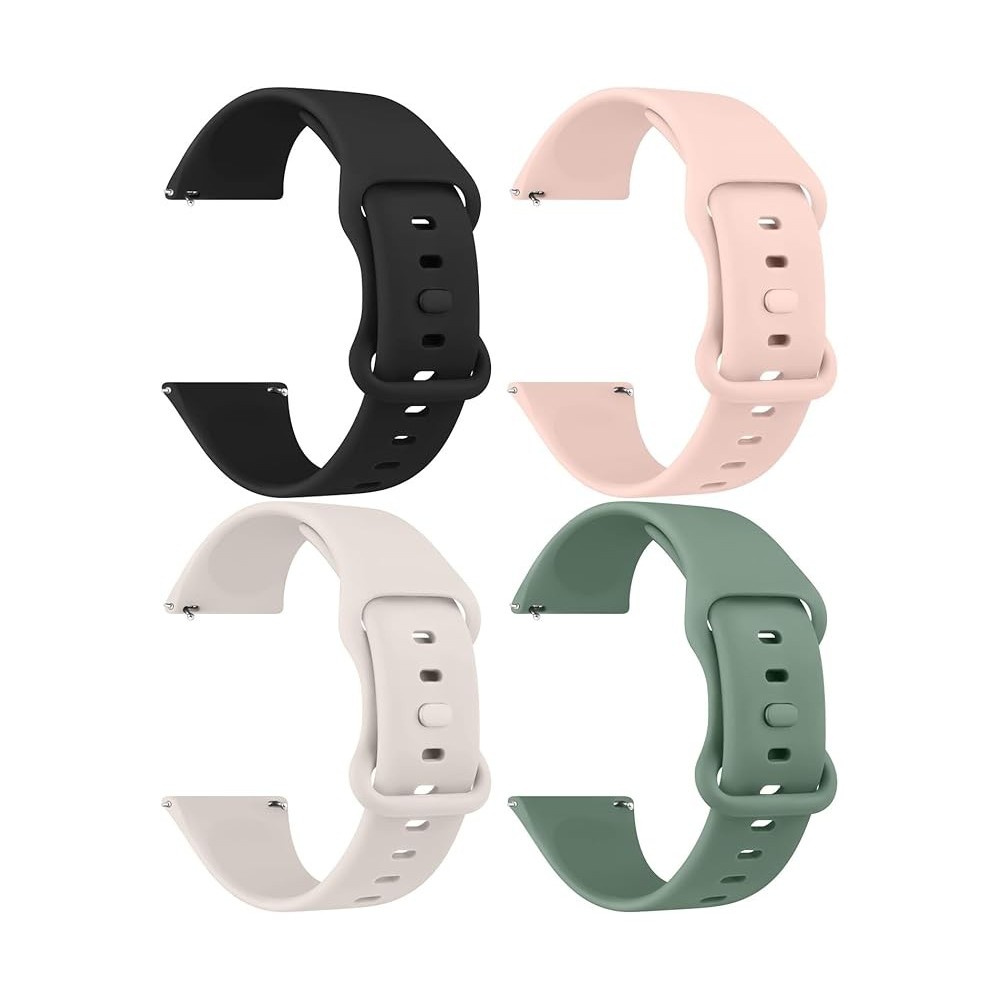 Silikonremsor för AK 4 Watch 4 st. 20/22 mm med snabb ersättning