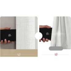 Bleaching curtains Joydeco 2x140x220 cm 100% Opaque linen thermo