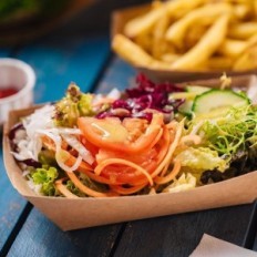 Wegwerpkommen uit Kraftowe karton BiozoYg DCA061591 800ml 500 stks.