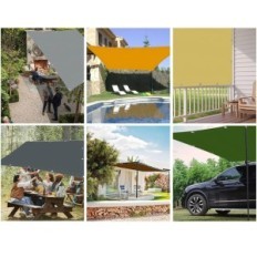 Zeilen zonnebril Oneshlee 2x3m rechthoekig waterdicht zand