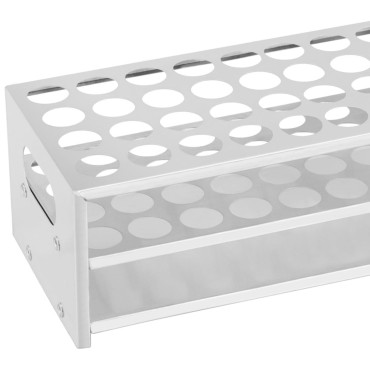 Alumiiniumkatsetorude laboratoorse statiivi. 22,5 mm 40 kohta