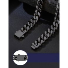 Gebruikte Bandmax Staal Ketting 12mm Miami Cubaanse Zwart 20mm