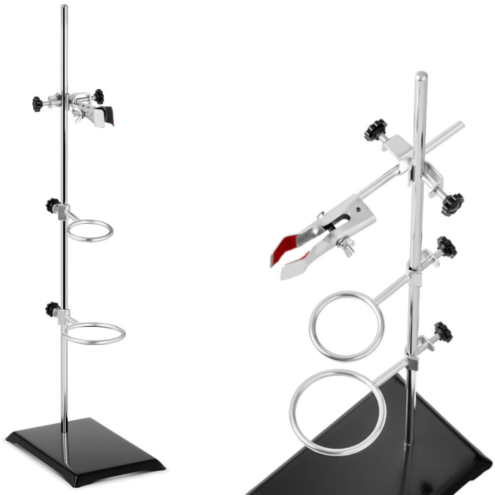 Stativ Laboratory Stativ med utrustning 1 Handtag 2 Ringar 50 mm 70 mm