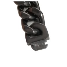 Collar de acero de banda usado 12 mm Miami cubano negro 20mm