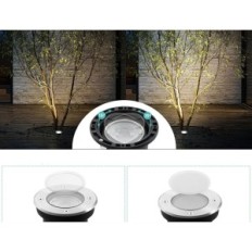 Faros del piso de Goodia 4 piezas. GU10 IP67 ajustable 3 en blanco cálido