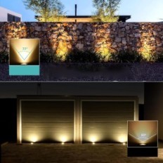 Faros del piso de Goodia 4 piezas. GU10 IP67 ajustable 3 en blanco cálido