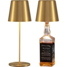 Lampade per bottiglie Visdanfo 2 pezzi. LED wireless tocco di oro 4000 mAh
