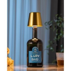 Lampes de bouteille Visdanfo 2 pcs. Touche sans fil LED d'or 4000 mAh