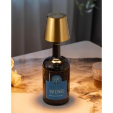 Lampes de bouteille Visdanfo 2 pcs. Touche sans fil LED d'or 4000 mAh