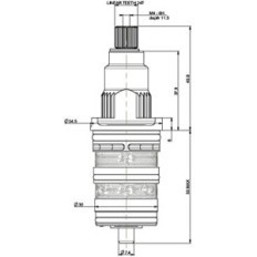 Inserção termostática de Vernet Ca43-076 para 20 dentes de chá