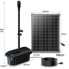 Solarna crpka s filterom crijeva 20w do vodene mreže 875L / h izložba