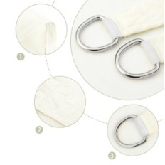 Vela de vela AXT Sail Sail 4x6m creme retangular