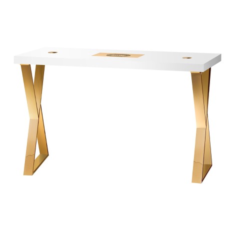 Mesa cosmética Momo 04-GL con absorbedor — vista frontal