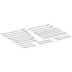 Spatula laboratóriumi teáskanálok acélkészlet 22 elem