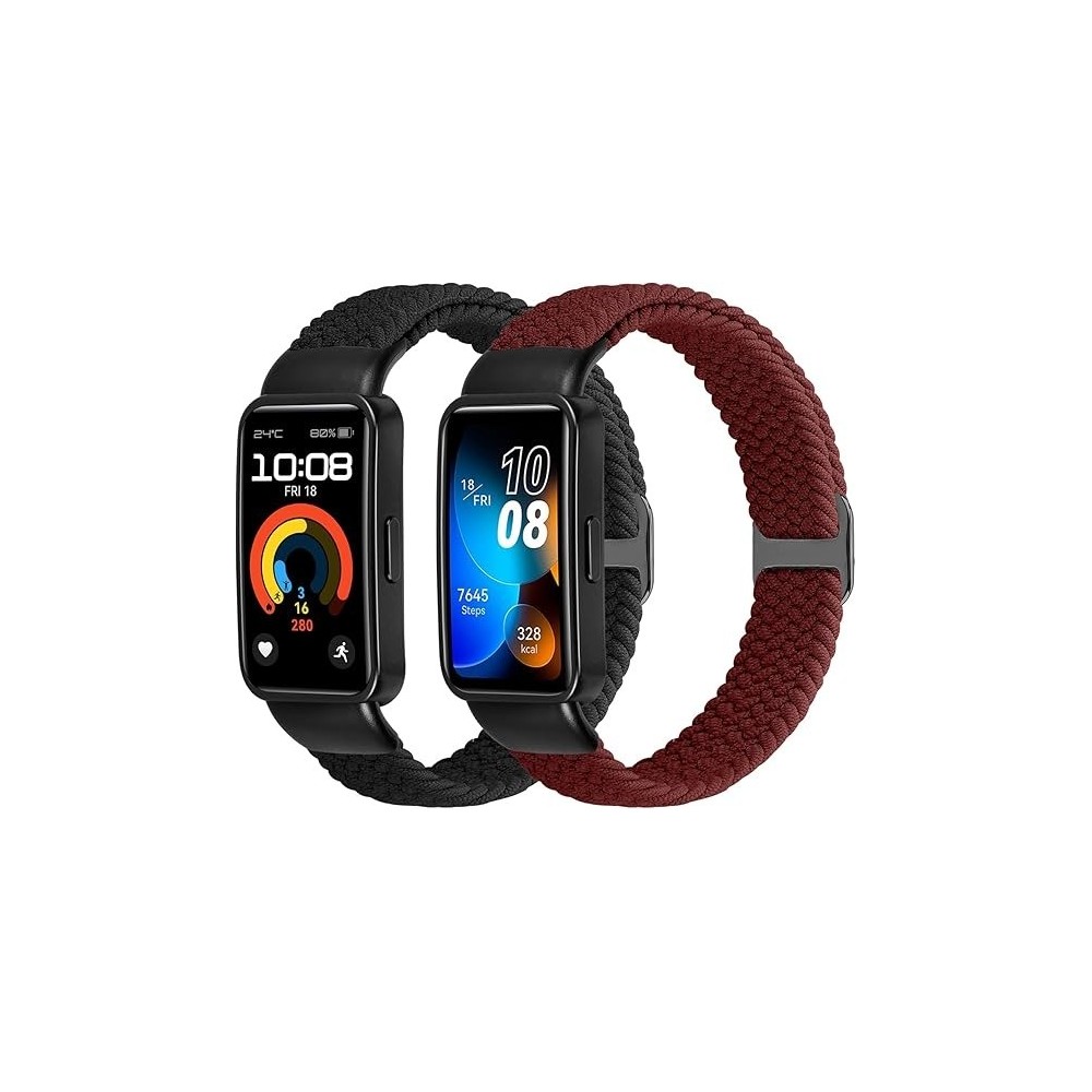 Pletene trake 2pcs. na Huawei Band 9/8 Janpso Podesivi najlon remen