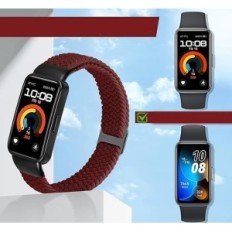 Pītas sloksnes 2gab. Huawei Band 9/8 Janpso regulējama neilona siksna