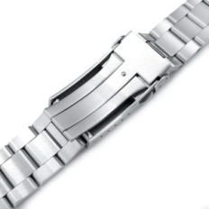 Armband Miltat Super-O Boyer 22mm tot Seiko 5 SRPD / SRPE Silver Tentoonstelling