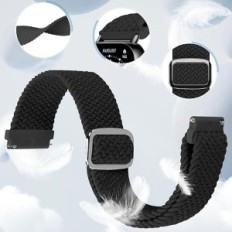 Redmi Watch 5 / 5 Lite rugalmas nejlon heveder állítható fekete