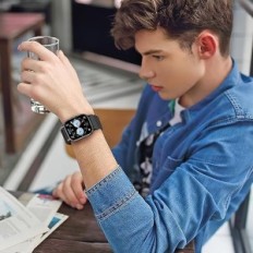 Stropp for Redmi Watch 5/5 Lite Elastisk Nylon Justerbar Svart