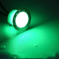 Poškozené LED podlahové lampy zapuštěné 20 kusů RGB 31mm IP67 0,6W