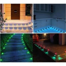 Vaurioituneet LED-lattiavalaisimet Upotetut 20 kappaletta RGB 31mm IP67 0.6W