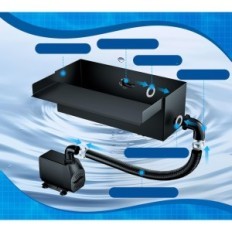 Solarni vodopad za vodonetnicu 30 cm nehrđajućeg čelika 40W 2500 l / h