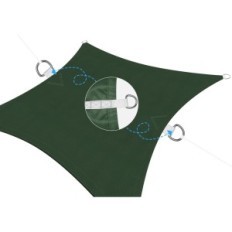 Used Ankuka Sail Sail 4x5M Rectangular Waterproof UV 98%