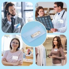 Magnetický identifikátor faccito 9x5,5 cm PVC pro oděvy 60 kusů