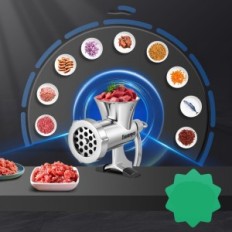 Manuaalinen liha liha partakone m8 ruostumaton teräs lihaa ja makkaraa