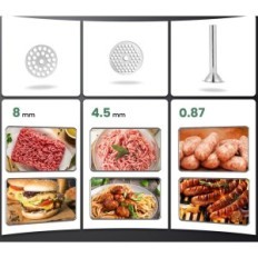 Acciaio inossidabile manuale di carne di carne M8 per carne e salsicce
