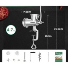 Viande de viande manuelle Razor M8 en acier inoxydable pour la viande et les saucisses